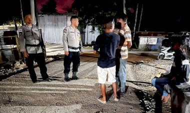 Polsek Rote Barat Laut Gelar Patroli Malam, Ciptakan Keamanan Masyarakat