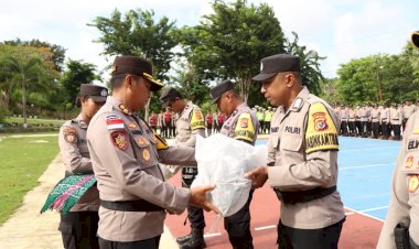 Penyerahan Ranmor Bagi Bhabinkamtibmas Polres Rote Ndao Bantuan Komisi III DPR RI