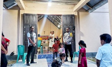 Operasi Lilin Turangga 2025, Polsek Rote Barat Laut Jamin Kenyamanan Ibadah Tahun Baru