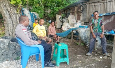 Kegiatan Sambang Bhabinkamtibmas Polsek Pantaibaru