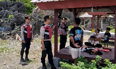 Patroli Dialogis di Obyek Wisata, Sat Samapta Polres Rote Ndao Pastikan Keamanan Masyarakat