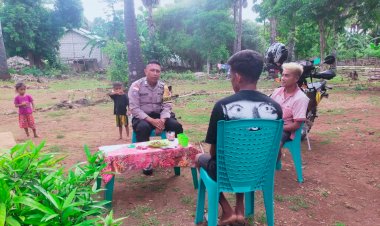 Bhabinkamtibmas Polsek Rote Barat Laut Lakukan  Kegiatan Sambang Bersama Warga Binaan