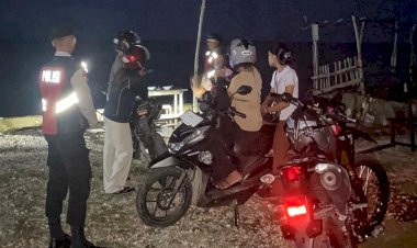 Patroli Malam Personel Polsek Rote Tengah, Antisipasi Potensi Tindak Pidana