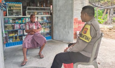 Bhabinkamtibmas Polsek Pantaibaru,Sambangi Warga Binaan Jaga Kemitraan