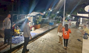 Jaga Kamtibmas, Polsek Lobalain Gelar Patroli Malam