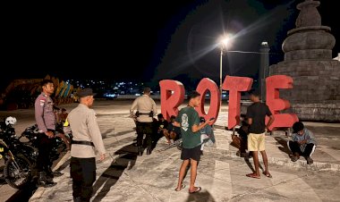Polsek Lobalain Tingkatkan Patroli Malam di Area Pelabuhan Baa