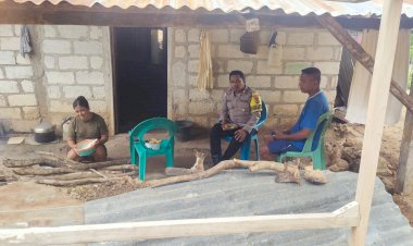 Kegiatan Preemtif Bhabinkamtibmas Polsek Lobalain di Desa Kuli Aisele