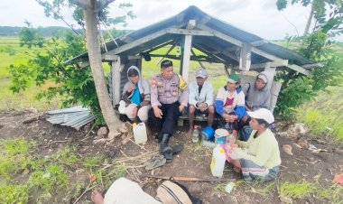 Gencarkan Patroli Dialogis, Bhabinkamtibmas Polsek Pantaibaru Monitoring Aktifitas Warga Binaan