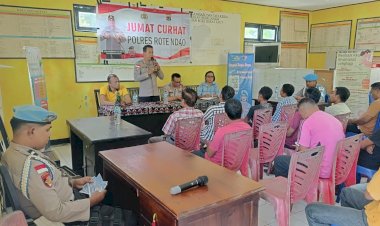 Gelar Jumat Curhat di Busalangga, Polres Rote Ndao  Dengar Langsung Keluhan Warga