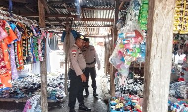 Polsek Rote Barat Laut Tingkatkan Pengamanan di Pasar Busalangga