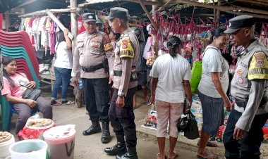 Polsek Pantaibaru Baru Lakukan Pengamanan di Pasar Olafulihaa, Pastikan Kenyamanan Masyarakat