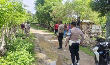 Jawab Keluhan Warga, Polsek Rote Barat Laut Bersama Warga Cek Pagar Lahan Pertanian