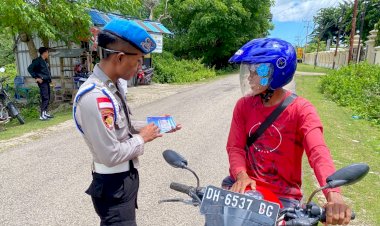 Propam Polres Rote Ndao Masif Sosialisasi QR Code Yanduan Propam Presisi