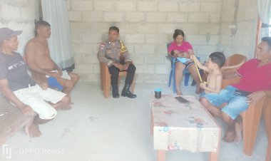 Bhabinkamtibmas Polsek Rote Barat Daya Sambangi Warga Binaan Ajak Jaga Kamtibmas