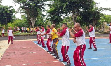 Jaga Kebugaran Personel, Polres Rote Ndao Gelar Samjas Semester I TA 2026