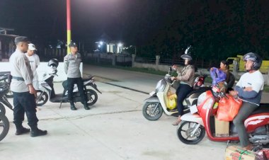 Patroli  Ronda Presisi Polsek Rote Barat Laut, Upaya Untuk Jaga Kamtibmas Tetap Kondusif