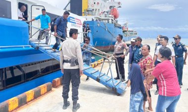 Polsek Lobalain Kembali Melakukan Pengamanan di Pelabuhan Baa