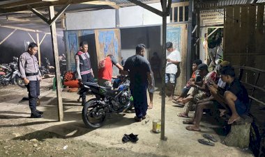 Polsek Rote Selatan Gelar Patroli Malam,  Jaga Kamtibmas Tetap Kondusif