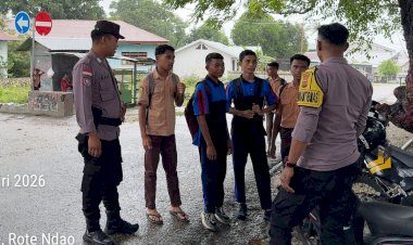 Cegah Gangguan Keamanan, Personel Polsek Lobalain Tingkatkan Patroli Preventif