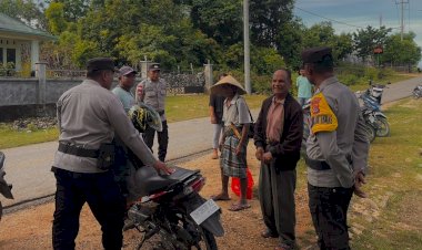 Melalui Patroli Dialogis, Polsek Rote Tengah Jaga Kemitraan Dengan Masyarakat