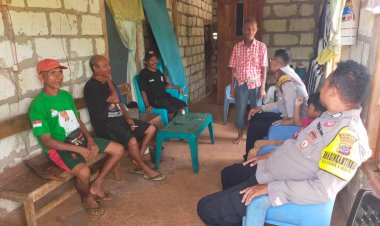 Sambangi Warga,Polsek Rote Selatan Tingkatkan Edukasi Pembinaan Kamtibmas