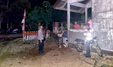 Patroli Malam Personel Polsek Rote Selatan, Hadirkan Rasa Aman Bagi Masyarakat