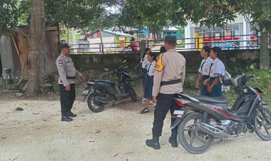 Jamin Keamanan Lingkungan Sekolah, Polsek Rote Barat Laut Tingkatkan Patroli