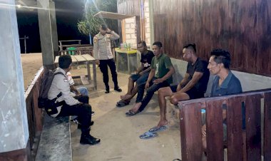 Patroli Malam Personel Polsek Rote Tengah, Tekan Potensi Tindak Pidana