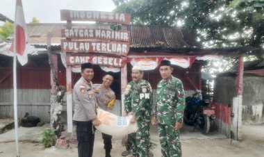 Ramadhan di Ujung Negeri, Polres Rote Ndao Bukber Dengan Marinir Pamtas Pulau Ndana