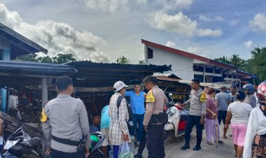 Polsek Rote Barat Laut Perkuat Patroli  dan Pengamanan di Pasar Busalangga