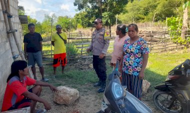 Sambang Warga, Bhabinkamtibmas Polsek Rote Timur Pererat Kemitraan Dengan Masyarakat