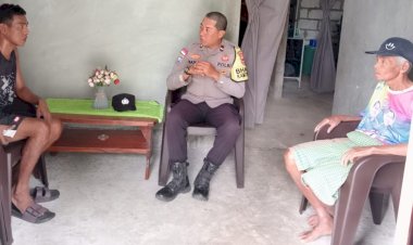Kapolsek Rote Barat : Melalui Kegiatan Sambang, Bhabinkamtibmas Ajak Warga Peduli Keamanan Lingkungan