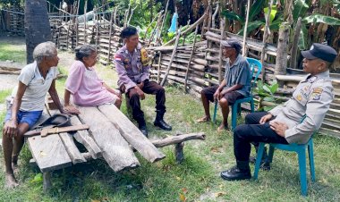 K2YD Polsek Rote Barat Daya, Sampaikan Himbauan Kamtibmas dan Jaga Kenyamanan Warga