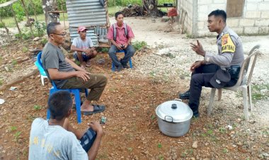 Upaya Preemtif Bhabinkamtibmas Polsek Lobalain  Bersama Warga Binaan