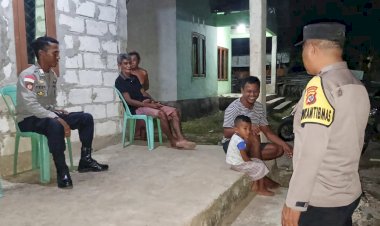 Patroli Malam Polsek Rote Barat Daya, Dekatkan Polri Dengan Warga Untuk Jaga Kamtibmas