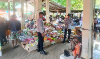 Patroli Dialogis di Pasar Tudameda, Polsek RBD Pastikan Kenyamanan Masyarakat