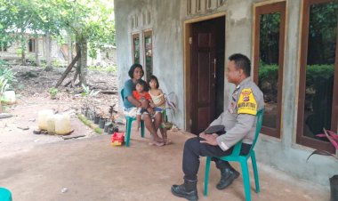 Bhabinkamtibmas Polsek Rote Selatan Gelar Patroli Dialogis  dan Sambang di Desa Inaoe
