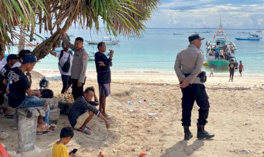 Polsek Rote Barat Monitoring Angkutan Penumpang Menuju Pulau Ndao