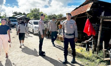 Pengamanan di Pasar Oele, Polsek Rote Selatan Pastikan Aktifitas Ekonomi Masyarakat Berjalan Aman