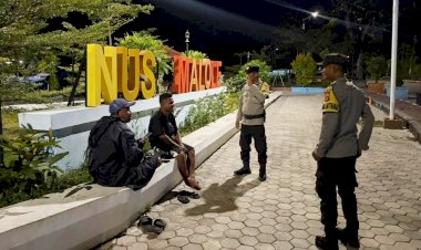 Patroli Ronda Presisi Polsek Lobalain, Cegah Dini Potensi Tindak Pidana