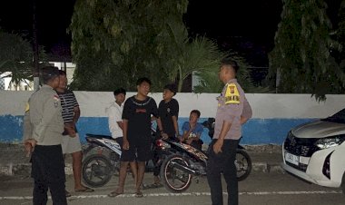 Patroli Malam Polsek Lobalain Untuk Jaga Keamanan Masyarakat