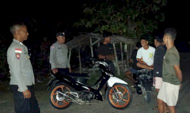 Patroli Malam Personel Polsek Rote Barat Daya, Wujudkan Kenyamanan Masyarakat