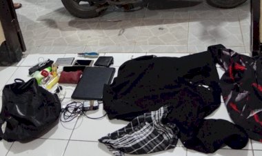 OTK Kabur ke Hutan Meninggalkan Satu Unit Motor  dan Tas, Warga Lapor Polisi