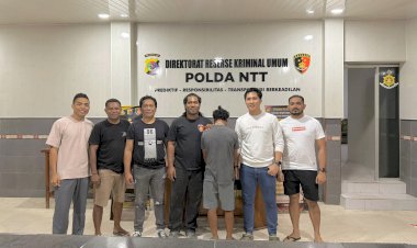 Pelarian DPO Laka Lantas Yang Menyebabkan Korban Meninggal Dunia Berakhir Ditangan Tim Gabungan Resmob Polres Rote Ndao dan Polda NTT