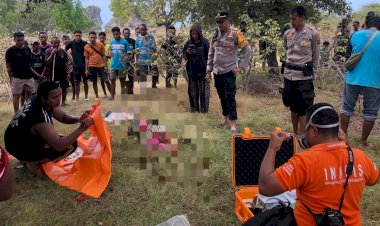 Sesosok Mayat Ditemukan di Pantai Ingguhun, Polsek Lobalain Lakukan Penyelidikan