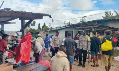 Polsek Rote Selatan Lakukan Pengamanan di Pasar Oele