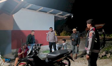 Cegah 3C, Polsek Rote Selatan Tingkatkan Kegiatan Patroli Malam