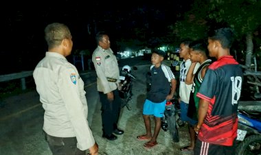 Patroli Malam Polsek Rote Tengah, Antisipasi Aksi Kejahatan Jalanan