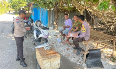 Polsek Rote Barat Daya Tingkatkan Patroli Dialogis, Upaya Jaga Keamanan  Lingkungan