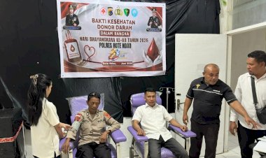 Kapolres Rote Ndao : Donor Darah Sambut HUT Bhayangkara ke-80, Bantu Selamatkan Nyawa Sesama